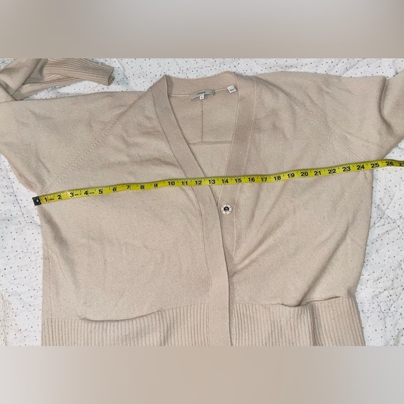 VINCE Wool Cashmere Cardigan Sweater Sz M - Picture 7 of 9